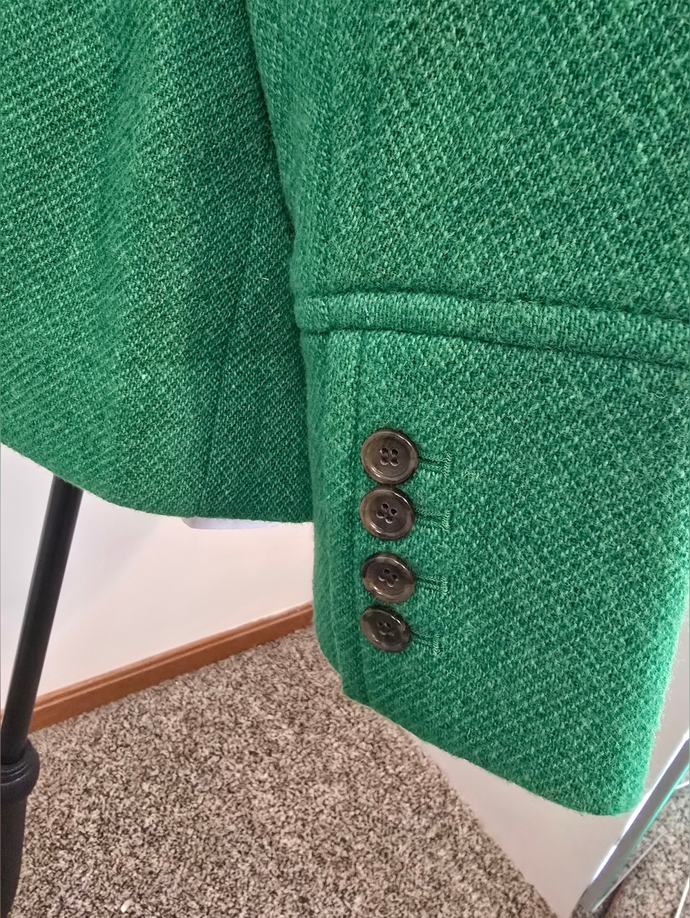 Talbots wool blend jacket green preppy old money classic fall polished - Picture 7 of 14